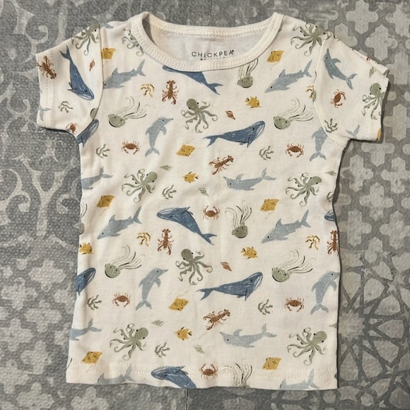 Chickpea Pajamas 4 Piece Set Sea Life 24m - Picture 8 of 8